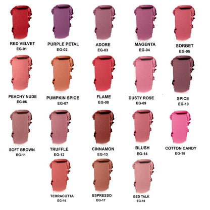 Europe Girl Silky Matte Lipstick - EG-08 Flame - Distacart
