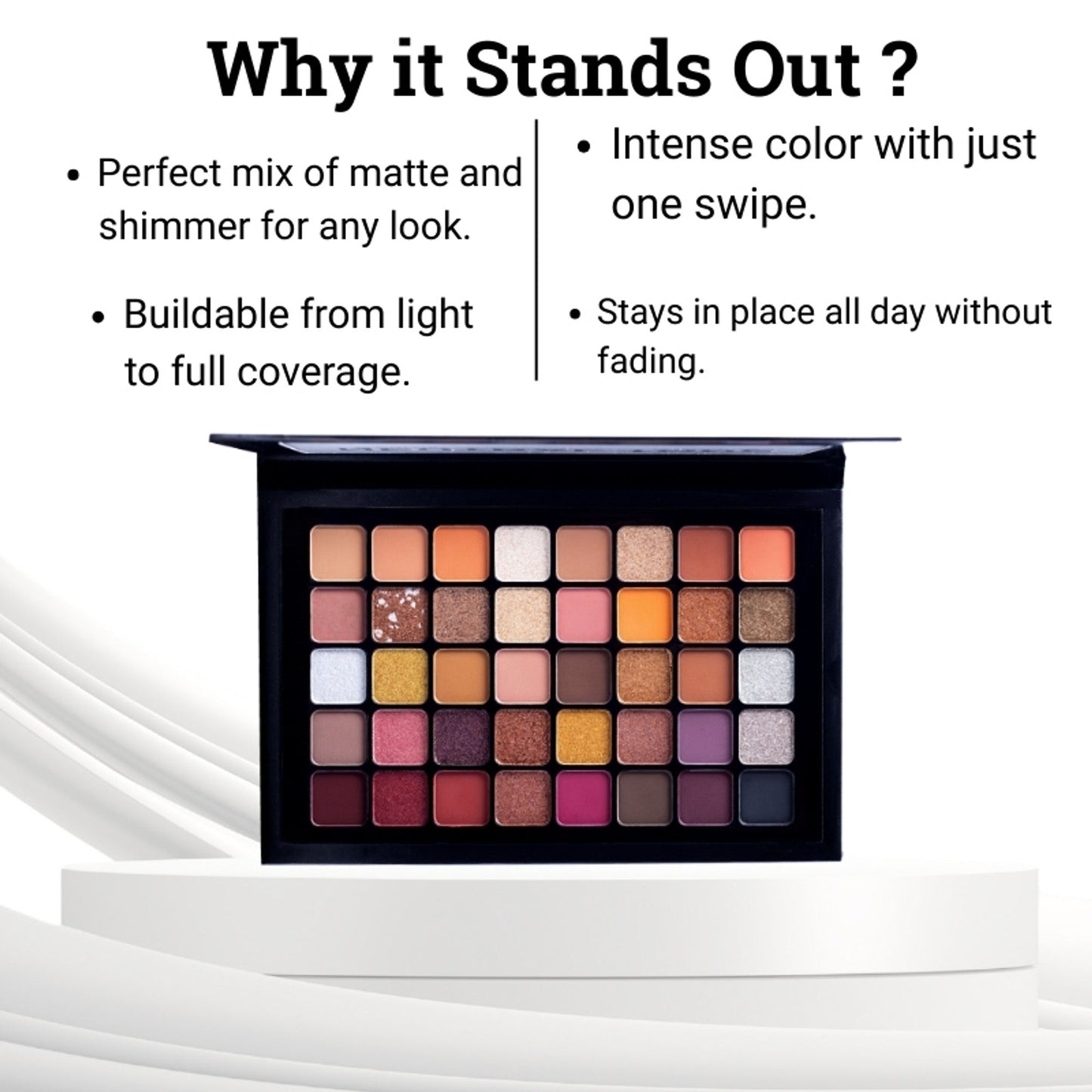 Europe Girl 40 Colour Eyeshadow Palette - Neutral Tone - Distacart