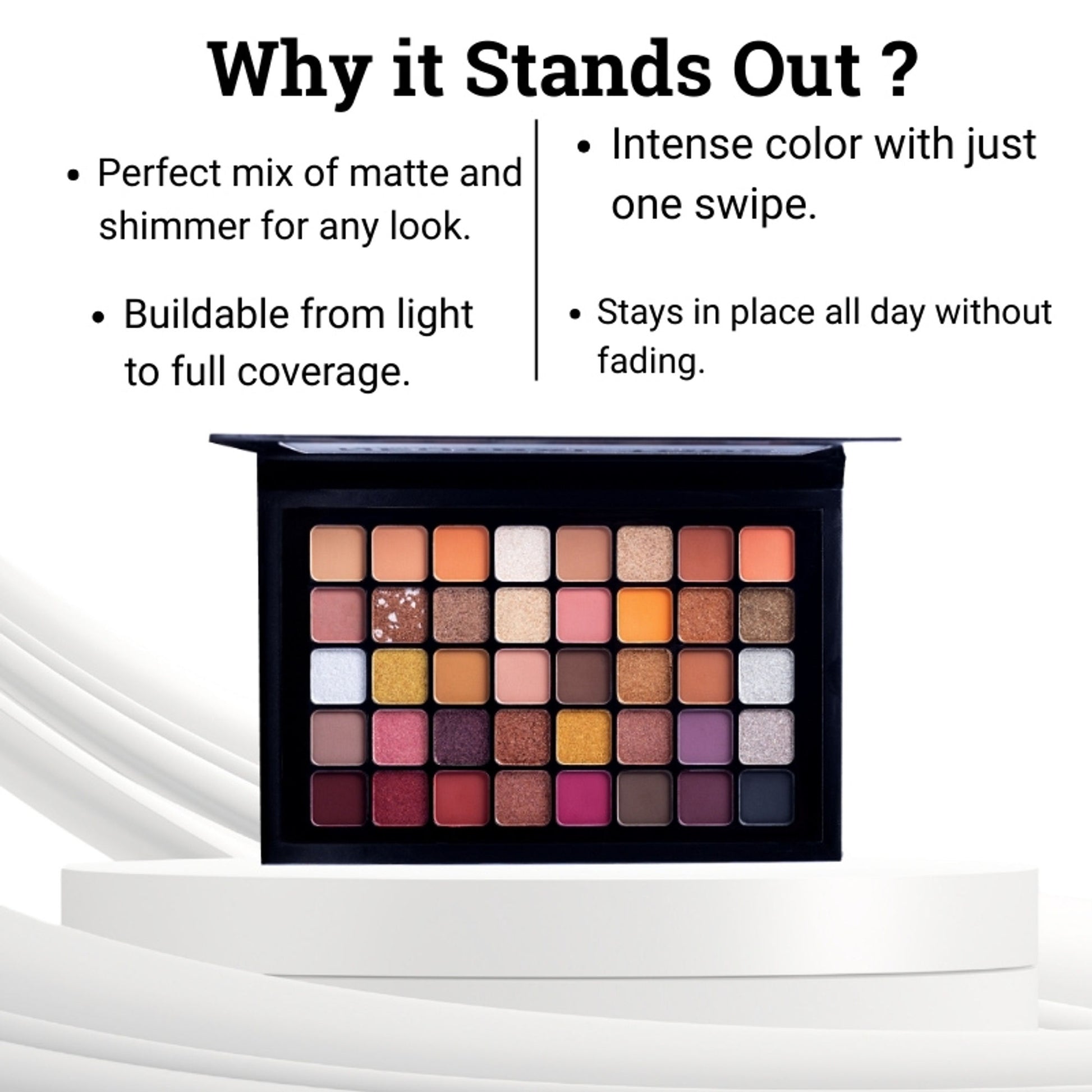 Europe Girl 40 Colour Eyeshadow Palette - Neutral Tone - Distacart