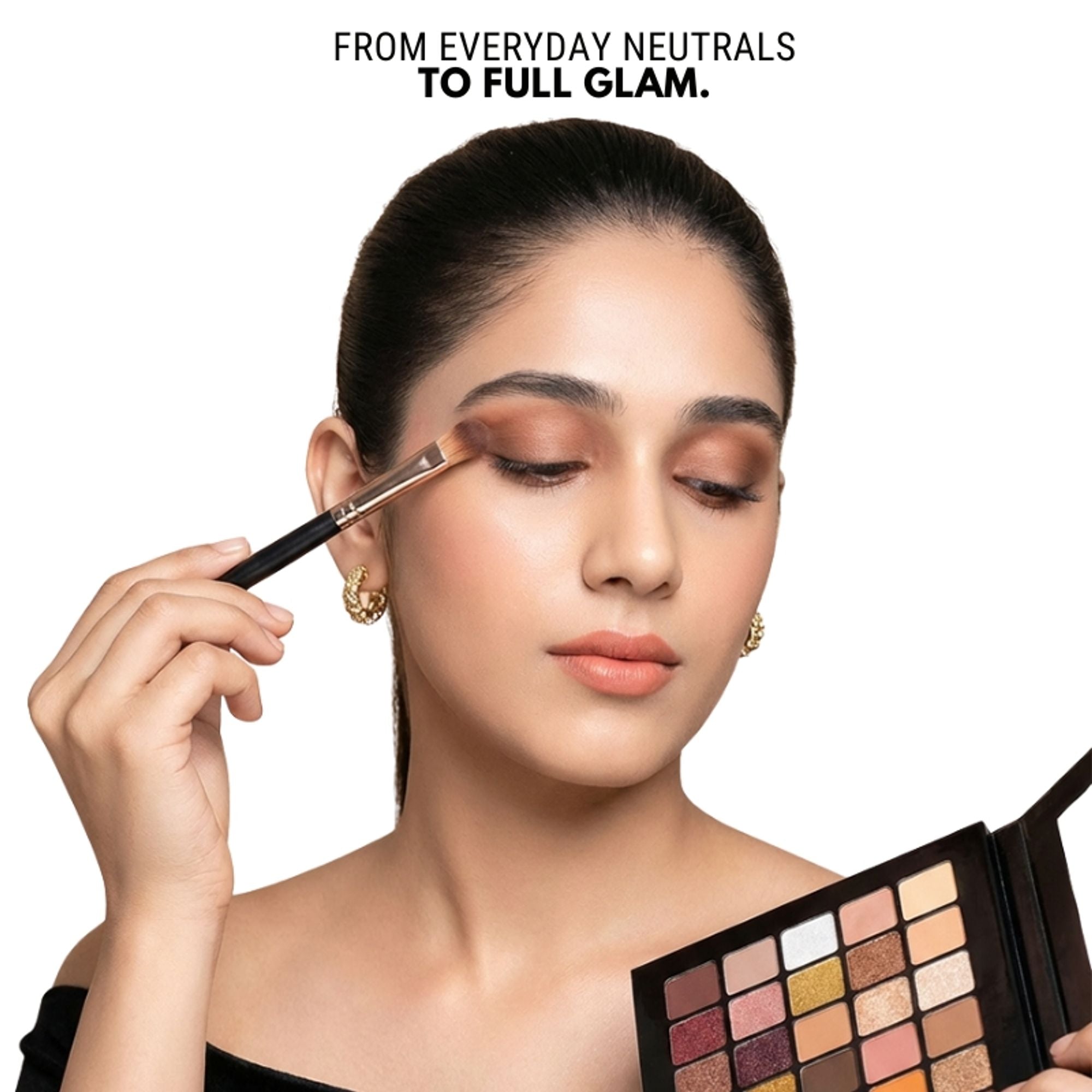 Europe Girl 40 Colour Eyeshadow Palette - Neutral Tone - Distacart