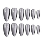 Thumbnail for shills professional reusable press on nails log almond spn698