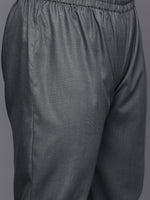 Thumbnail for Sztori Long Sleeves V-Neck Cotton Regular Kurta with Trousers - Distacart