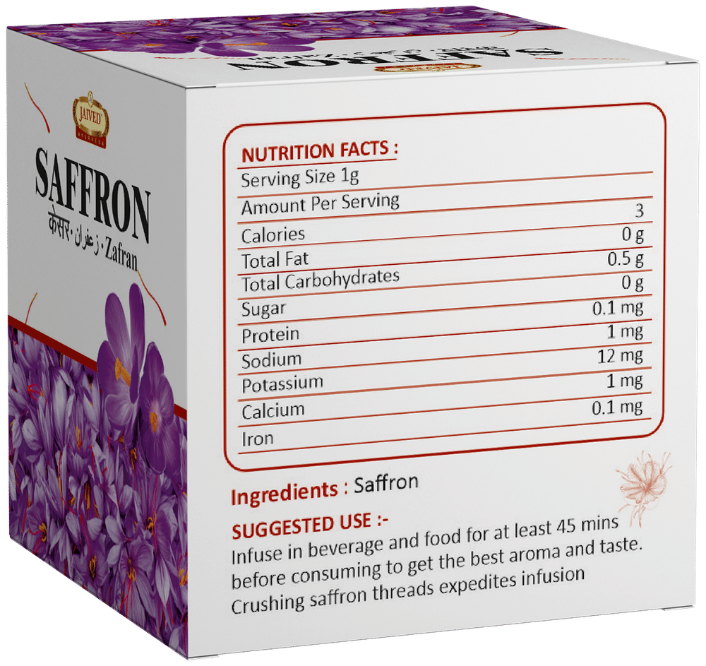 Jaived Ayurveda Saffron (Kesar | Zafran) | For Immunity, Skin Glow & Overall Wellness