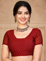 Thumbnail for Anouk Bandhani Printed Pure Chiffon Saree - Distacart