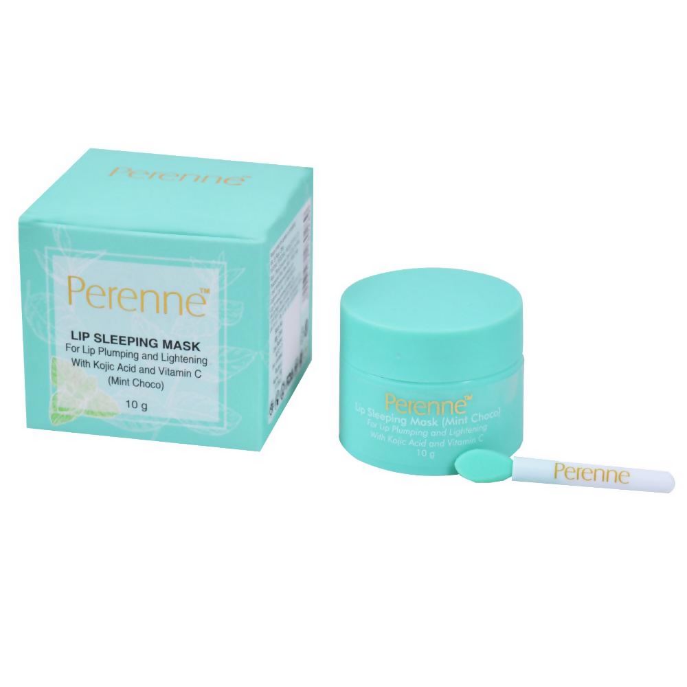 Perenne Lip Sleeping Mask With Kojic Acid & Vitamin C - Mint Choco - Distacart