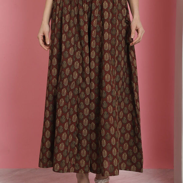 TAG 7 Floral Printed Flared Pure Cotton Ethnic Palazzos - Distacart