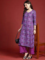 Thumbnail for Anouk Women Floral Printed Regular Kurta With Trousers - Distacart