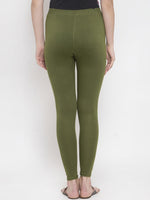 Thumbnail for TAG 7 Women Pack Of 2 Solid Ankle-Length Leggings - Distacart