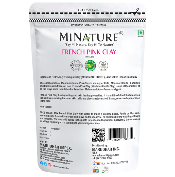 Minature French Pink Clay Powder