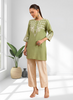 Joban Fashion Green Silk Embroidered Readymade Tunic - Distacart