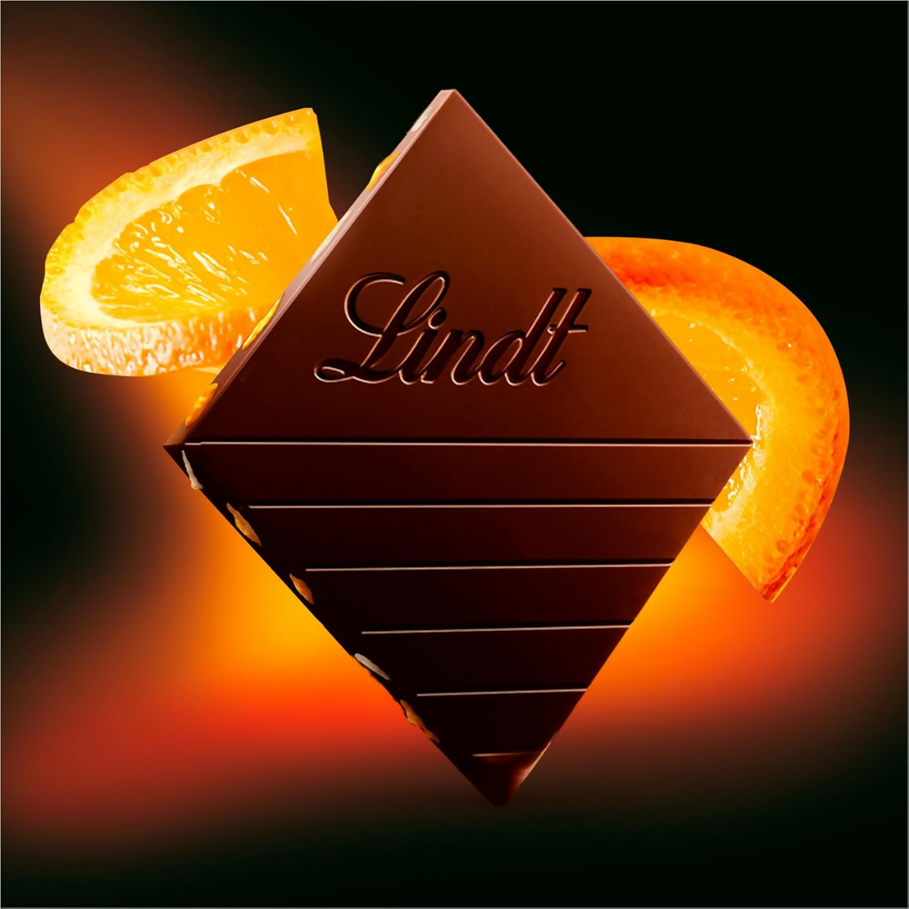 Lindt Excellence Orange Intense Dark Chocolate - Dista
