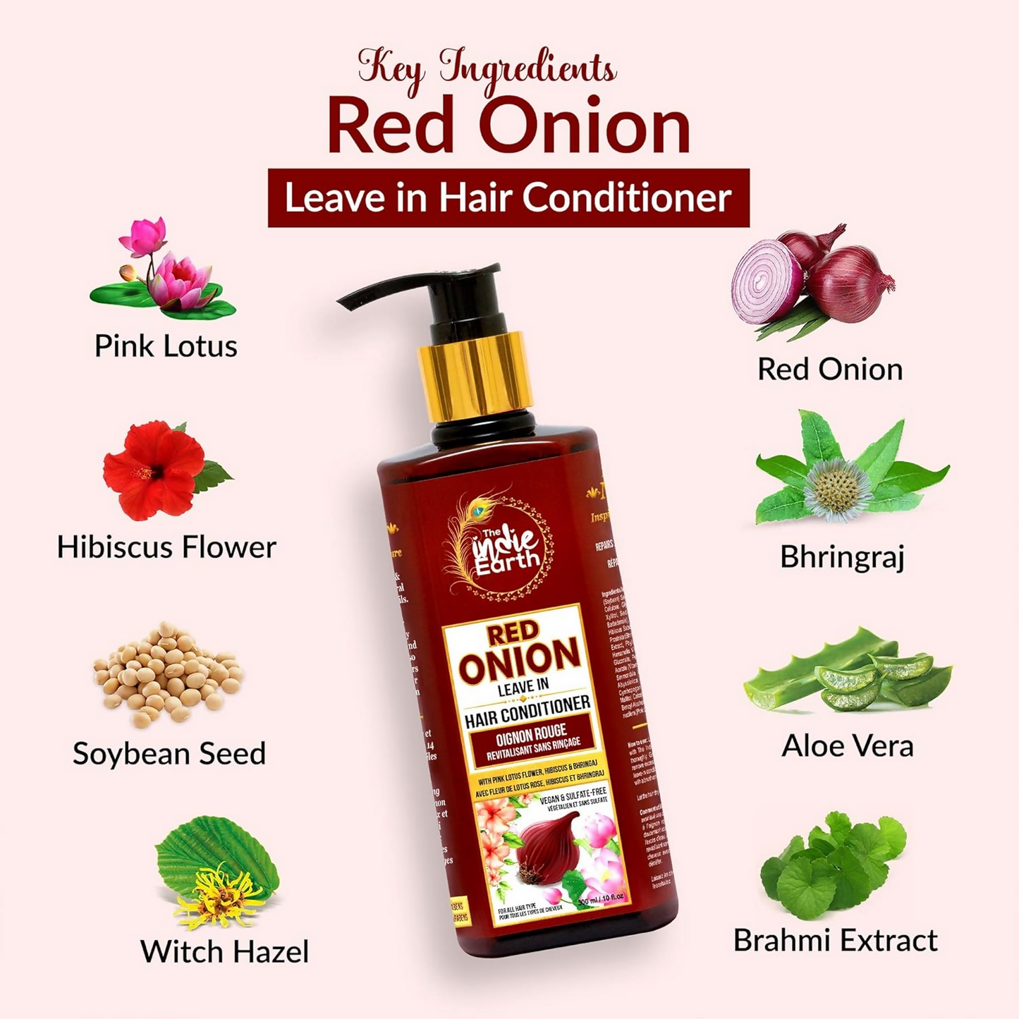 The Indie Earth Advanced Red Onion Hair Care Trio - Distacart