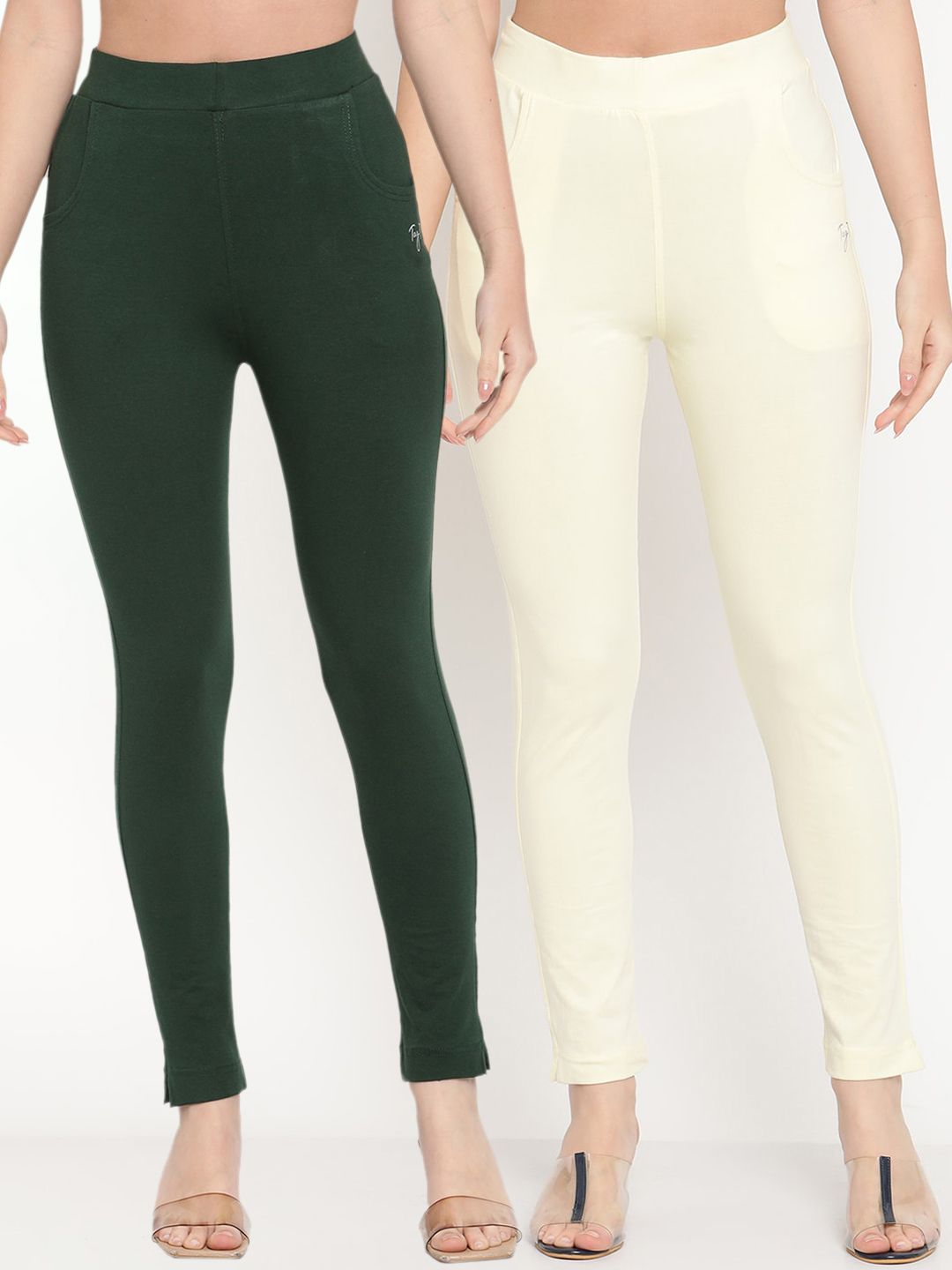 TAG 7 Women Pack of 2 Ankle-Length Leggings - Distacart