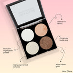 Thumbnail for Miss Claire Bronze & Highlighter Makeup Studio Palette - 4