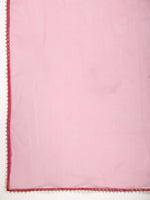Thumbnail for Ode by House of Pataudi Ethnic Motifs Yoke Design Straight Kurta With Trousers & Dupatta - Distacart