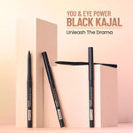 Thumbnail for Swiss Beauty You & Eye Power Black Kajal - Pack Of 2 - Distacart