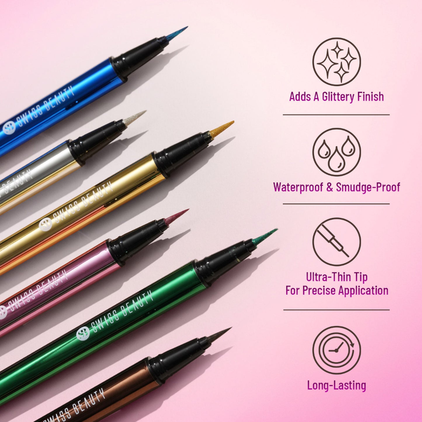Swiss Beauty Eye Sparkle Sketch Liner - 1 Sparkle Silver - Distacart