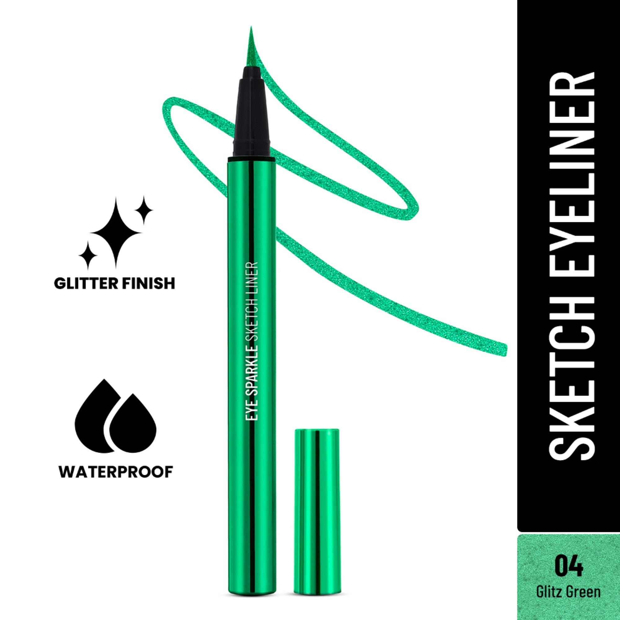 Swiss Beauty Eye Sparkle Sketch Liner - 4 Glitz Green