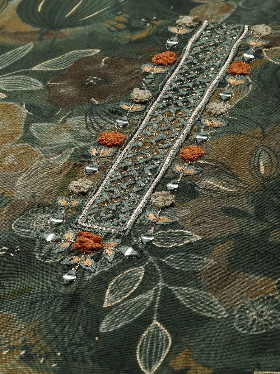 Anouk Women Floral Printed Thread Work Kurta - Distacart