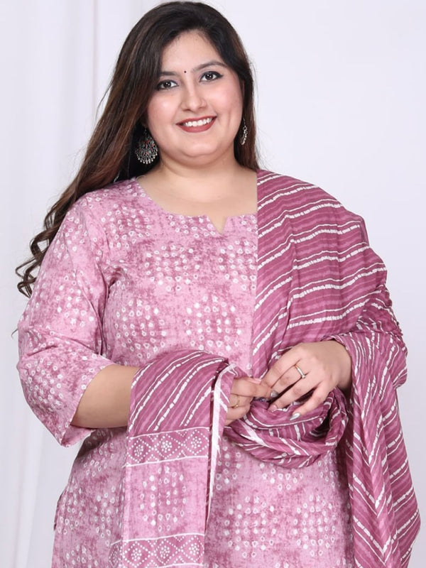 Swasti Floral Printed Regular Sequinned Pure Cotton Kurta with Trousers & Dupatta - Distacart