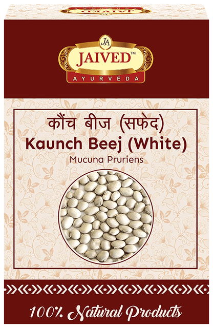 Jaived Ayurveda  Kaunch Beej (White) | Enhances Physical Endurance & Boosts Energy Levels