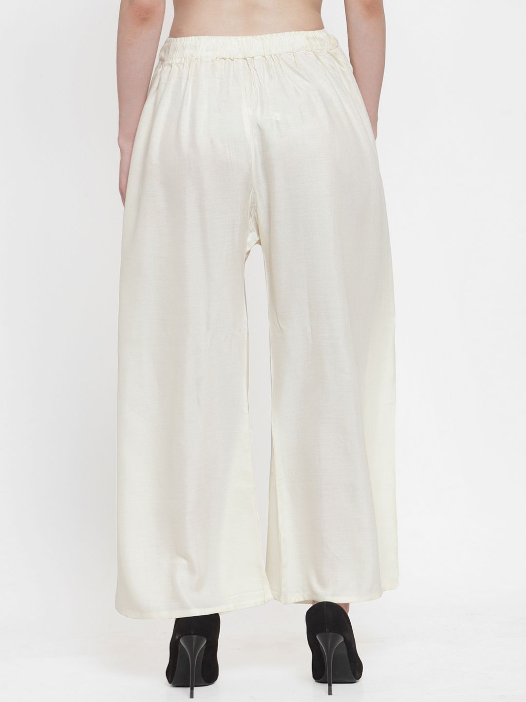 TAG 7 Women Pack Of 7 Solid Flared Palazzos