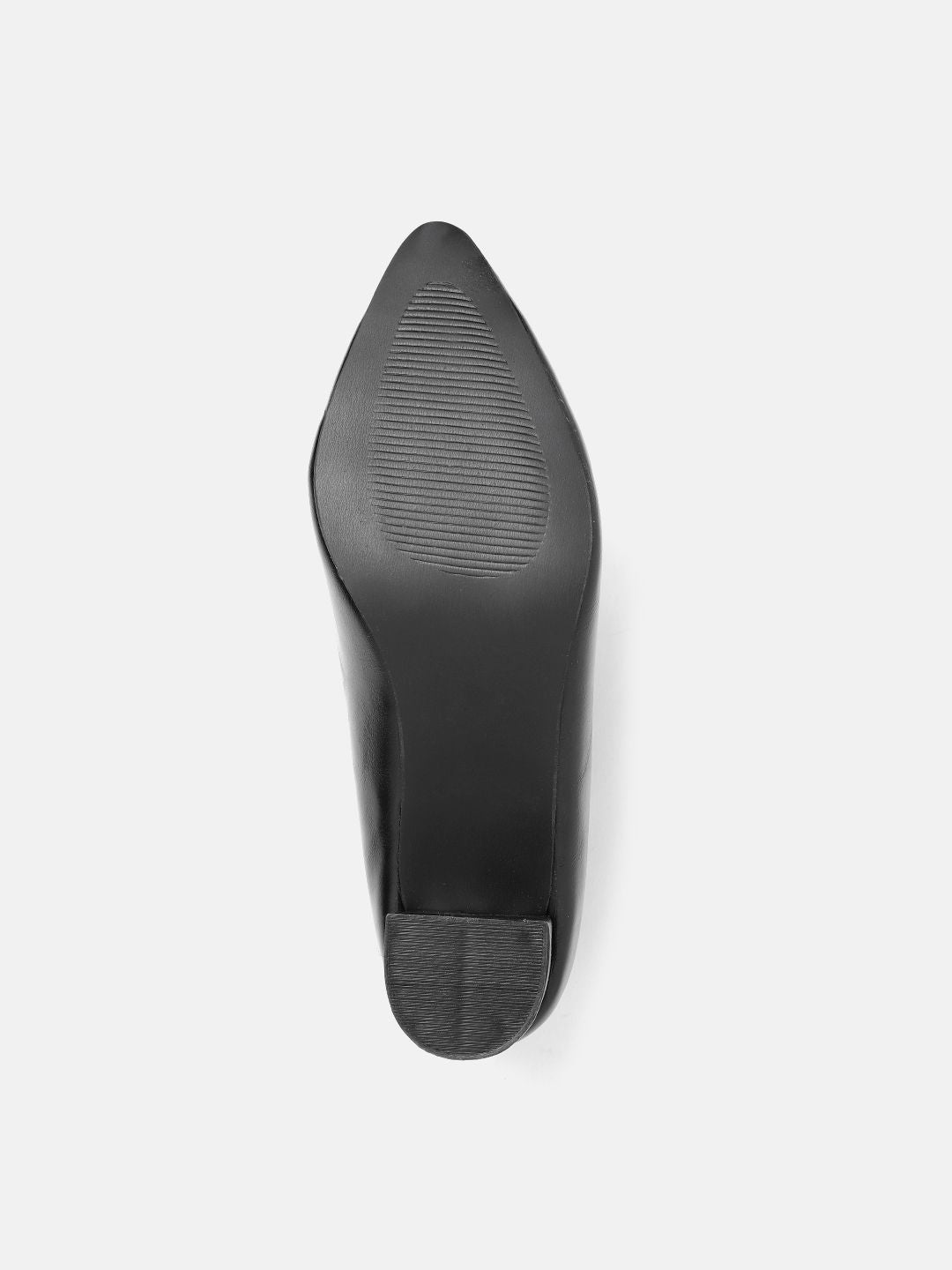 ELLE Women Black Solid Pumps