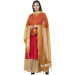 Thumbnail for A R Silk Orgenza Gota patti Fancy Dupatta Color Musturd Dupatta or Chunni