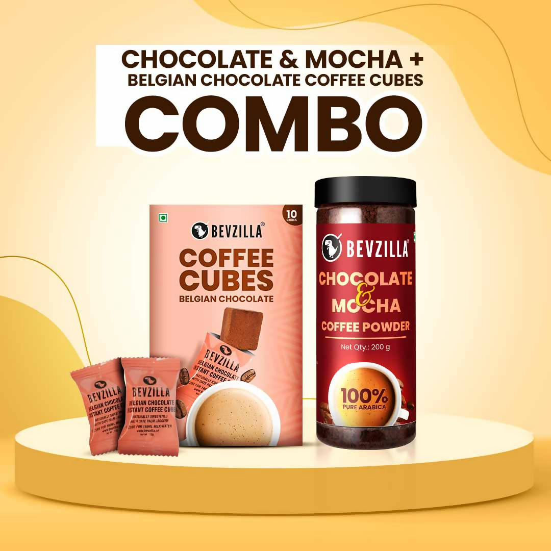Bevzilla Chocolate & Mocha + Belgian Chocolate Coffee Cubes