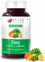 Thumbnail for bliss welness immune health zinc vitamin c moringa veg tablet