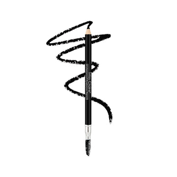 Miss Claire Waterproof Eyebrow Pencil With Mascara Brush - 01 Black