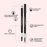 Thumbnail for Miss Claire Waterproof Eyebrow Pencil With Mascara Brush - 01 Black