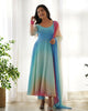 Joban Fashion Sky Kurta Set Georgette Sequence Embroidery Work - Distacart