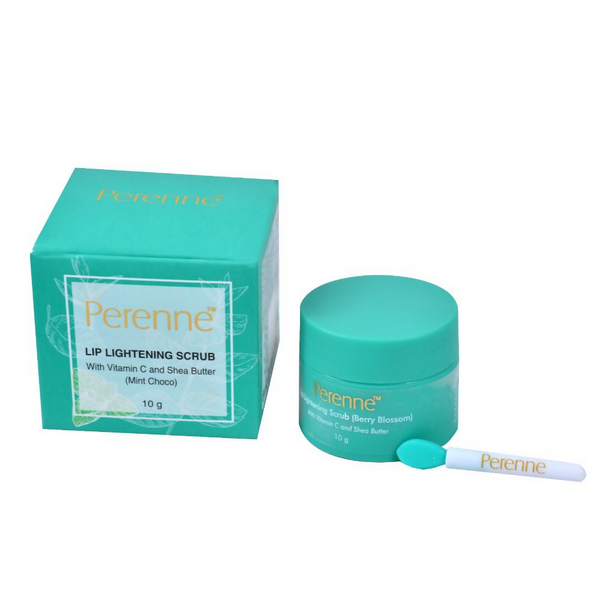 Perenne Lip Lightening Scrub With Vitamin C & Shea Butter - Mint Choco - Distacart