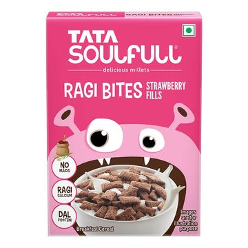Tata Soulfull Ragi Bites Strawberry Fills Breakfast Cereal - Distacart