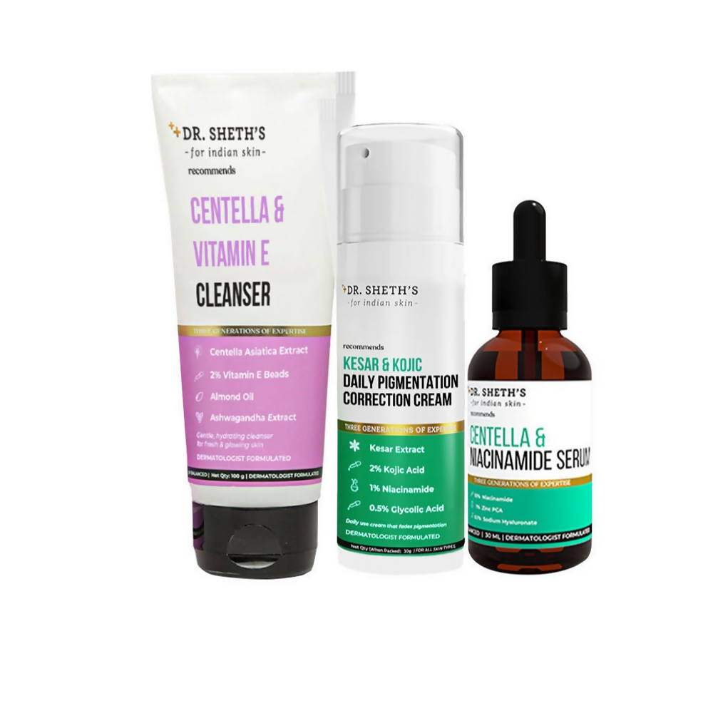 Dr. Sheth's Fresh & Clear CSM (Cleanser, Serum, Moisturizer) Combo - Distacart