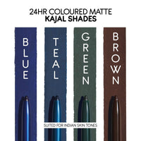 Thumbnail for Kay Beauty 24HR Coloured Matte Kajal - Brown - Distacart