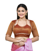 Thumbnail for Joban Fashion Women's Rust Embroidered Stitched Blouse