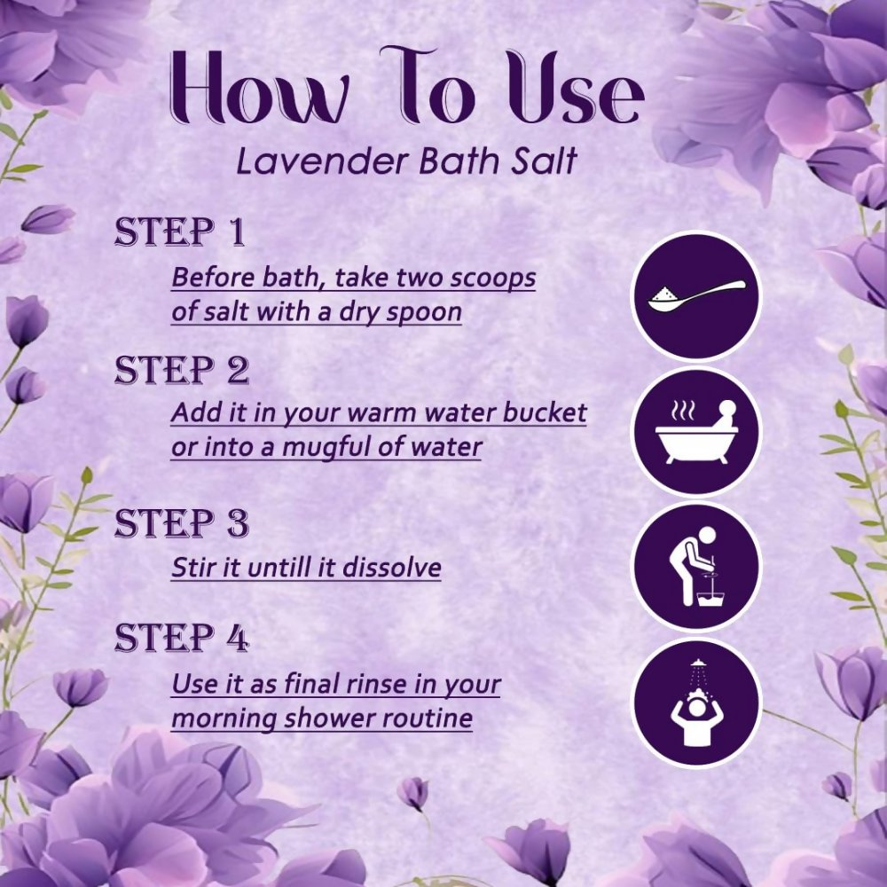 VedicAyurveda Lavender Bath Salt - Dista