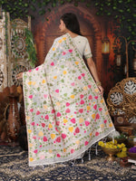 Thumbnail for Astita Linen Cotton Yellow Saree