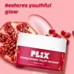 Thumbnail for PLIX The Plant Fix Pomegranate 1% Retinol & 1% Bakuchi Oil Anti Ageing Night Cream - Distacart
