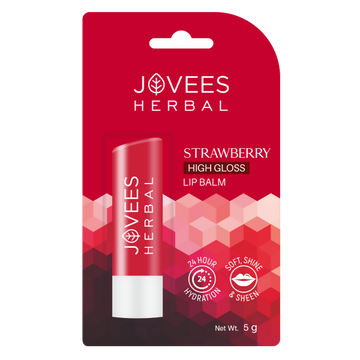 Jovees Strawberry High Gloss Lip Balm With Vit.E - Distacart