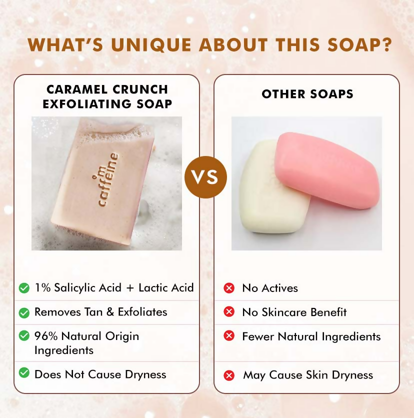mCaffeine Caramel Crunch Exfoliating Soap - Distacart
