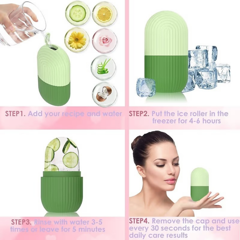 Bronson Professional Classic Silicone Ice Facial Roller - Dista