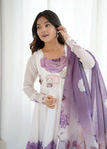 Thumbnail for Joban Fashion Onion Pink Kurta Set Organza Sequin Embroidery Work - Distacart