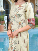 Thumbnail for Joban Fashion Pista Position Digital Print With Position Foil Kurta Set