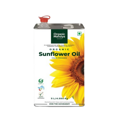 Organic Mandya Sunflower Oil - Cold Pressed - Distacart
