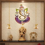 Thumbnail for Rangoli White Glossy Vinyl Wall Sticker Premium Self-Adhesive Waterproof Decorative Wall Decal