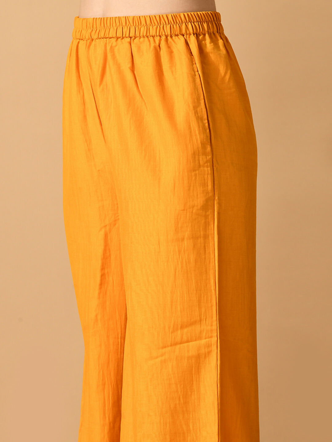 Myshka Women's Yellow Solid Party Kurta Sets - Distacart