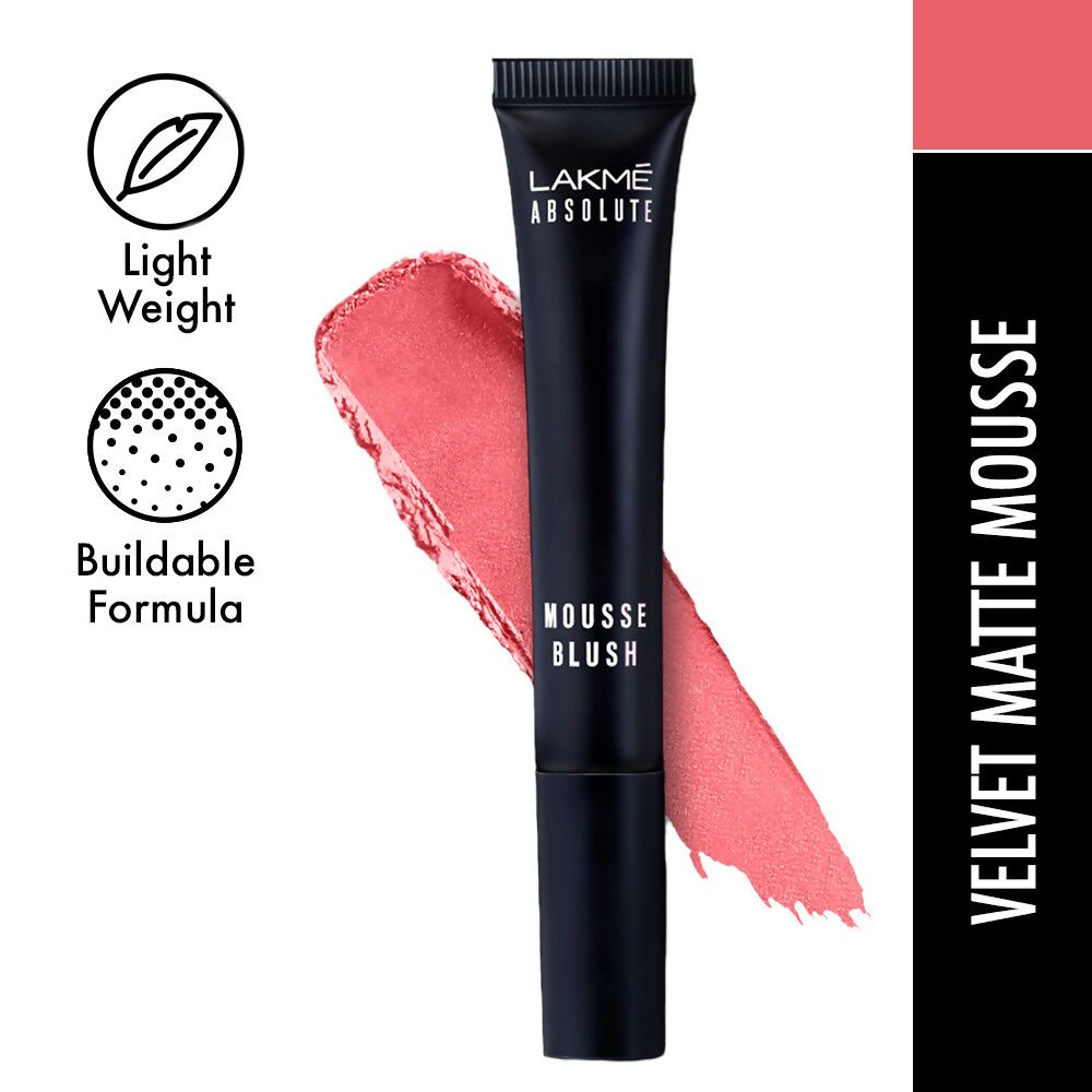Lakme Absolute Mousse Blush - Pink Rose - Distacart